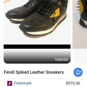 Italian leather shoes Fendi